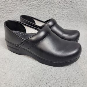 Dansko Black Leather Mules size 37